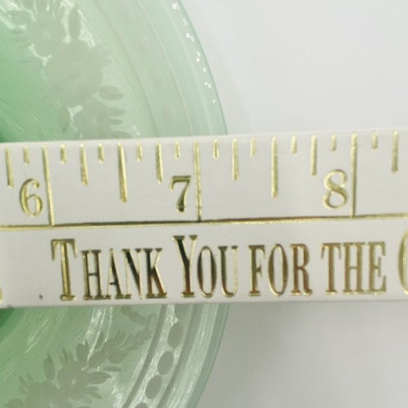 Jade Green Art Glass 7” Plates Engraved to Alabaster, Carder Steuben ? Unmarked - Picture 8 of 16